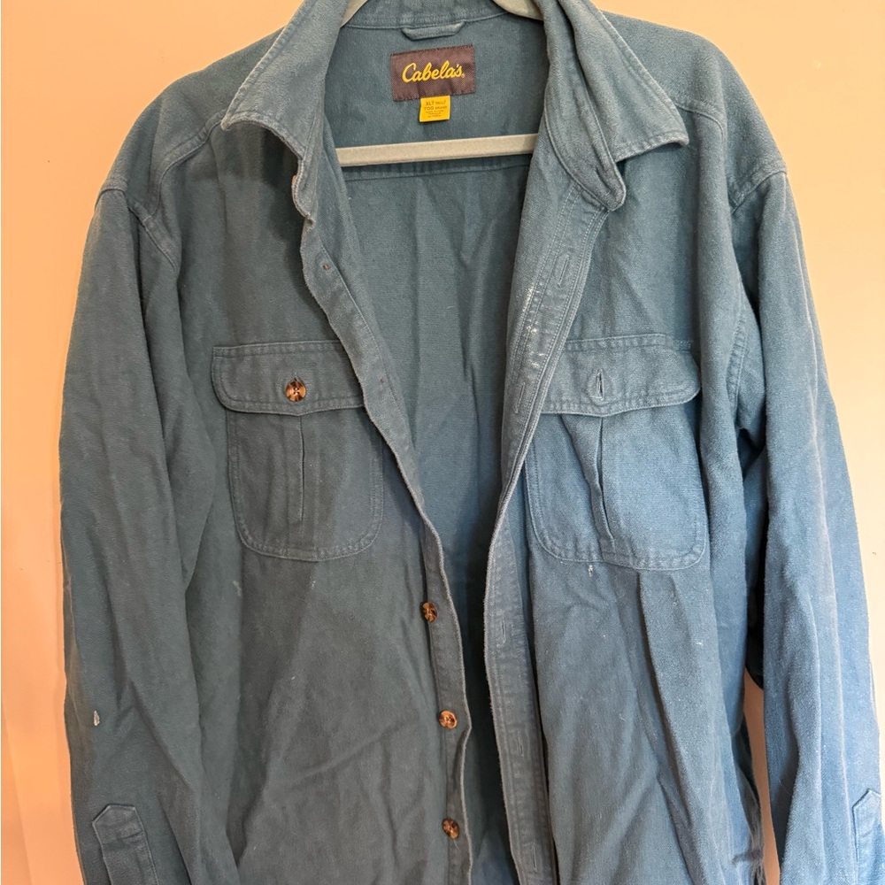 Cabela's Teal Long-Sleeve Shirt